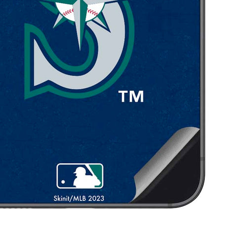 MLB Seattle Mariners - Solid Distressed Galaxy S23 FE Skin