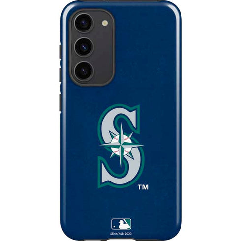MLB Seattle Mariners - Solid Distressed Galaxy S23 Plus Pro Case