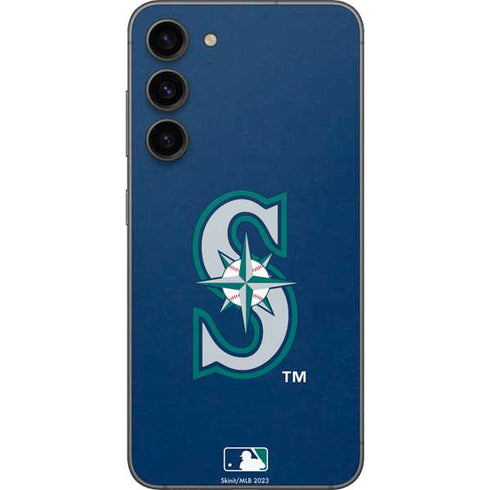 MLB Seattle Mariners - Solid Distressed Galaxy S23 Plus Skin