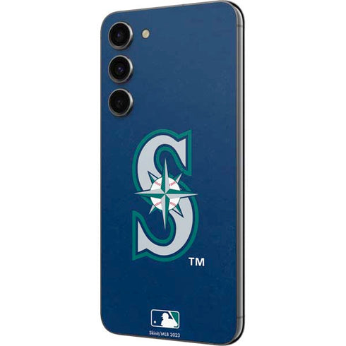 MLB Seattle Mariners - Solid Distressed Galaxy S23 Plus Skin