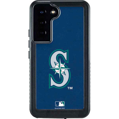 MLB Seattle Mariners - Solid Distressed Galaxy S23 Plus Waterproof Case