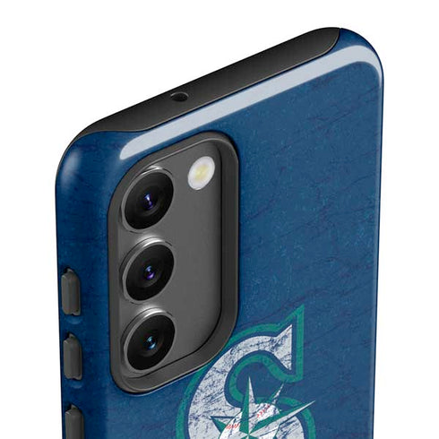 MLB Seattle Mariners - Solid Distressed Galaxy S23 Pro Case
