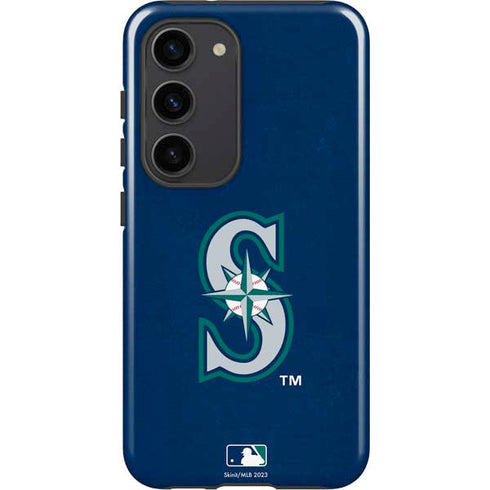 MLB Seattle Mariners - Solid Distressed Galaxy S23 Pro Case