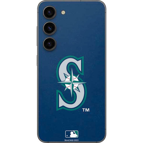 MLB Seattle Mariners - Solid Distressed Galaxy S23 Skin