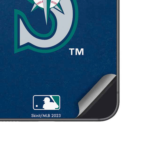 MLB Seattle Mariners - Solid Distressed Galaxy S23 Skin