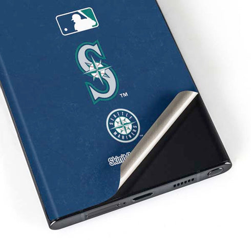 MLB Seattle Mariners - Solid Distressed Galaxy S23 Ultra Skin