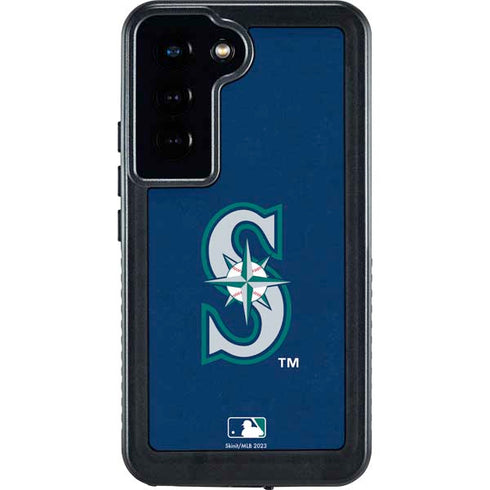 MLB Seattle Mariners - Solid Distressed Galaxy S23 Waterproof Case
