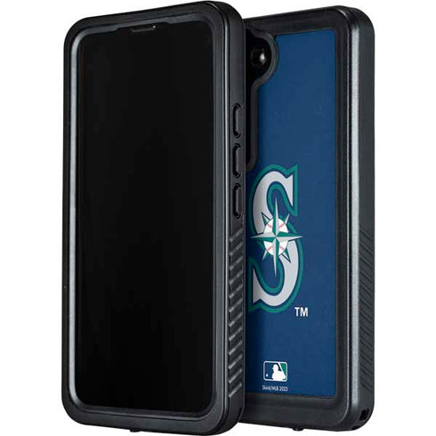 MLB Seattle Mariners - Solid Distressed Galaxy S23 Waterproof Case