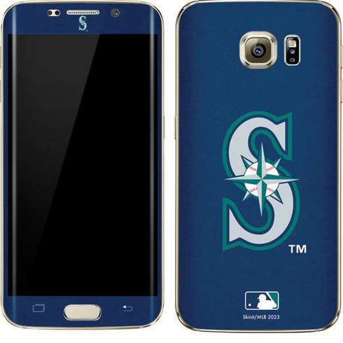 MLB Seattle Mariners - Solid Distressed Galaxy S7 Edge Skin