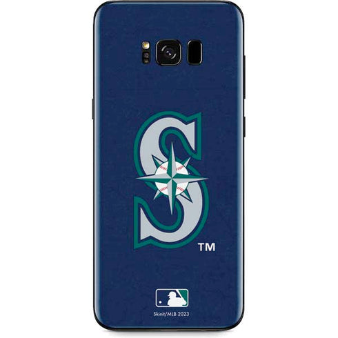 MLB Seattle Mariners - Solid Distressed Galaxy S8 Plus Skin