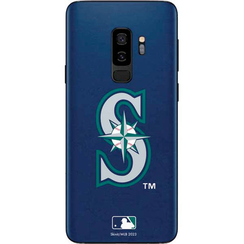 MLB Seattle Mariners - Solid Distressed Galaxy S9 Plus Skin