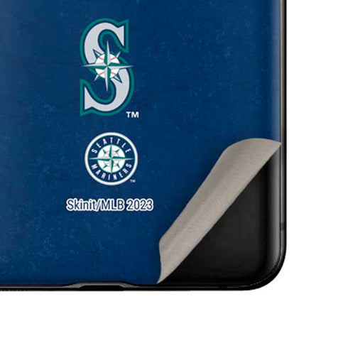 MLB Seattle Mariners - Solid Distressed Galaxy Z Flip Skin