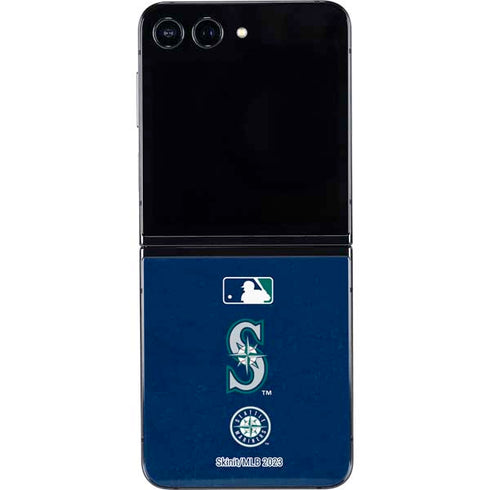 MLB Seattle Mariners - Solid Distressed Galaxy Z Flip5 5G Skin