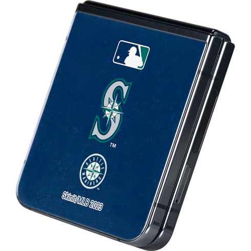 MLB Seattle Mariners - Solid Distressed Galaxy Z Flip5 5G Skin