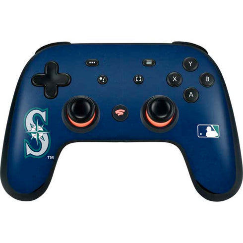 MLB Seattle Mariners - Solid Distressed Google Stadia Controller Skin