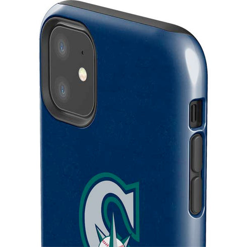 MLB Seattle Mariners - Solid Distressed iPhone 11 Impact Case
