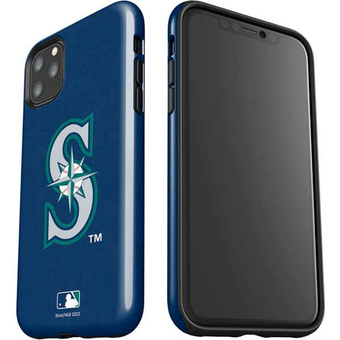 MLB Seattle Mariners - Solid Distressed iPhone 11 Pro Max Impact Case