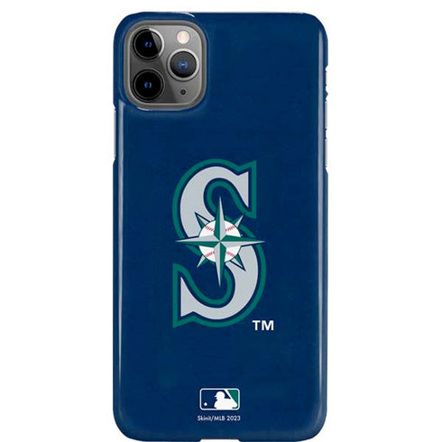 MLB Seattle Mariners - Solid Distressed iPhone 11 Pro Max Lite Case
