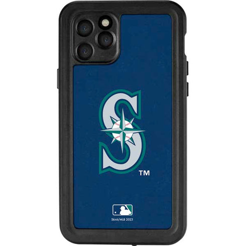 MLB Seattle Mariners - Solid Distressed iPhone 11 Pro Waterproof Case