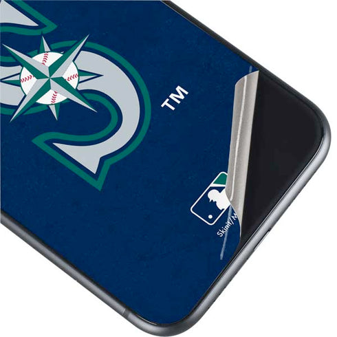MLB Seattle Mariners - Solid Distressed iPhone 11 Skin