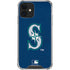 MLB Seattle Mariners - Solid Distressed iPhone 12 Clear Case
