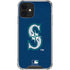 MLB Seattle Mariners - Solid Distressed iPhone 12 Mini Clear Case