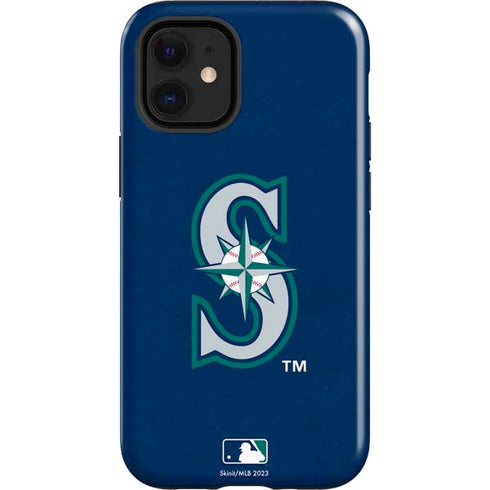 MLB Seattle Mariners - Solid Distressed iPhone 12 Mini Impact Case