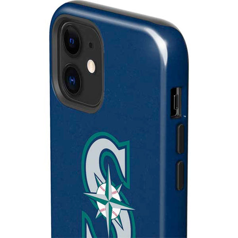 MLB Seattle Mariners - Solid Distressed iPhone 12 Mini Impact Case