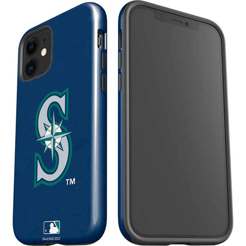 MLB Seattle Mariners - Solid Distressed iPhone 12 Mini Impact Case