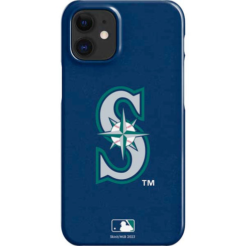 MLB Seattle Mariners - Solid Distressed iPhone 12 Mini Lite Case
