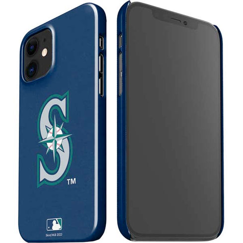 MLB Seattle Mariners - Solid Distressed iPhone 12 Mini Lite Case