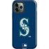 MLB Seattle Mariners - Solid Distressed iPhone 12 Pro Impact Case