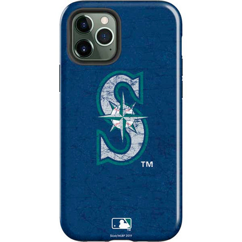MLB Seattle Mariners - Solid Distressed iPhone 12 Pro Max Impact Case