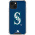 MLB Seattle Mariners - Solid Distressed iPhone 13 Mini Clear Case