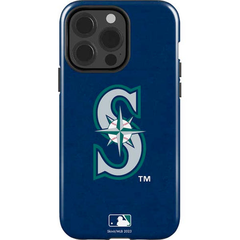 MLB Seattle Mariners - Solid Distressed iPhone 13 Pro Impact Case