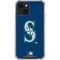 MLB Seattle Mariners - Solid Distressed iPhone 14 Plus Clear Case