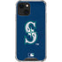MLB Seattle Mariners - Solid Distressed iPhone 15 Plus Clear Case