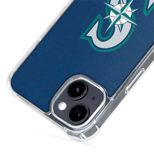 MLB Seattle Mariners - Solid Distressed iPhone 15 Plus MagSafe Case