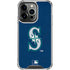 MLB Seattle Mariners - Solid Distressed iPhone 15 Pro Clear Case