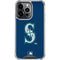 MLB Seattle Mariners - Solid Distressed iPhone 14 Pro Clear Case