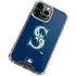 MLB Seattle Mariners - Solid Distressed iPhone 14 Pro Clear Case