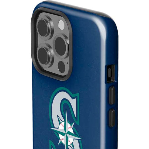 MLB Seattle Mariners - Solid Distressed iPhone 15 Pro Impact Case