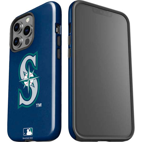 MLB Seattle Mariners - Solid Distressed iPhone 15 Pro Impact Case