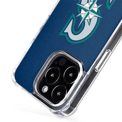 MLB Seattle Mariners - Solid Distressed iPhone 15 Pro Max MagSafe Case