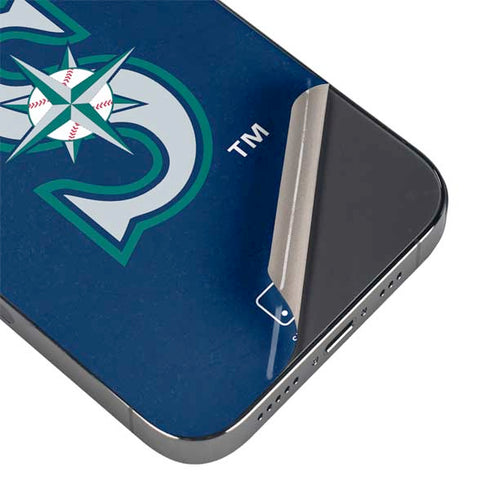 MLB Seattle Mariners - Solid Distressed iPhone 14 Pro Skin