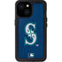 MLB Seattle Mariners - Solid Distressed iPhone 15 Waterproof Case