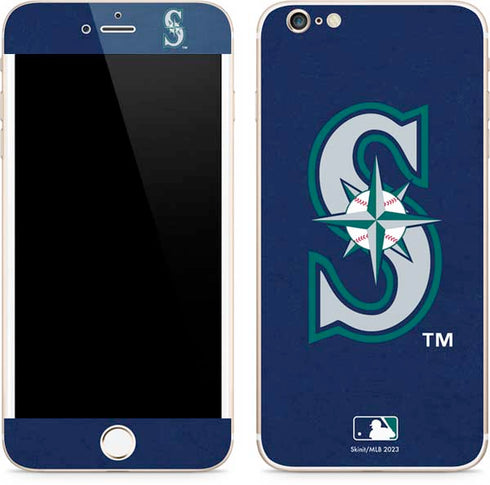 MLB Seattle Mariners - Solid Distressed iPhone 6/6s Plus Skin