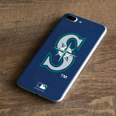 MLB Seattle Mariners - Solid Distressed iPhone 7 Plus Skin