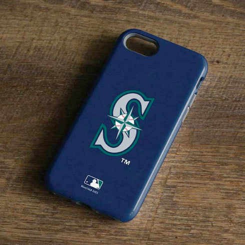 MLB Seattle Mariners - Solid Distressed iPhone 7 Pro Case