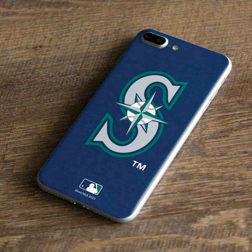 MLB Seattle Mariners - Solid Distressed iPhone 8 Plus Skin